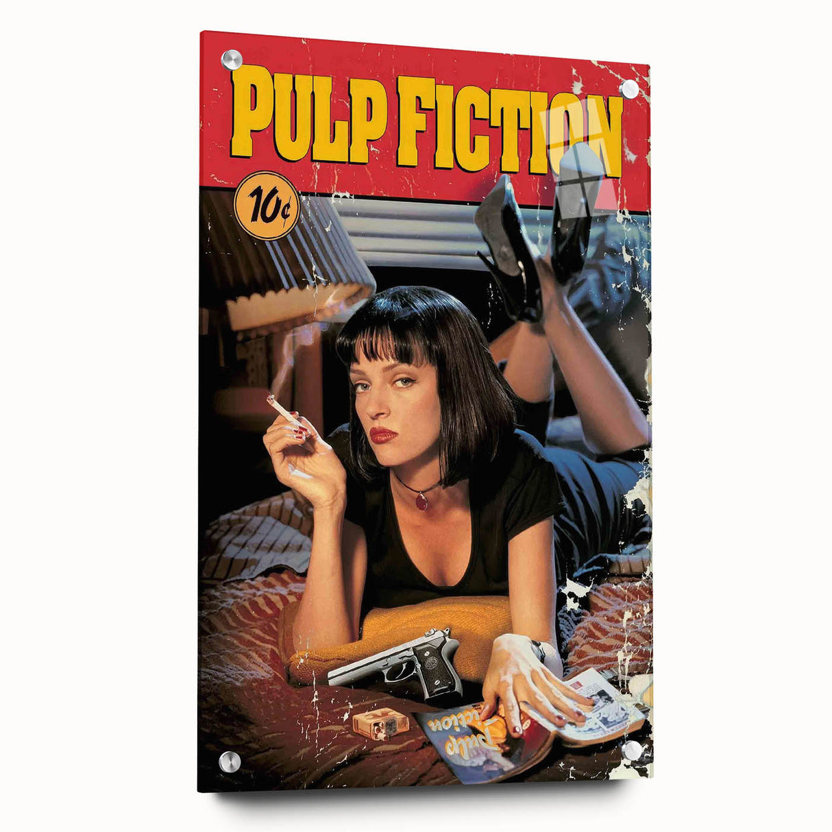 1990s Vintage Movie Poster – Classic 90s Film Art of Pulp Fiction