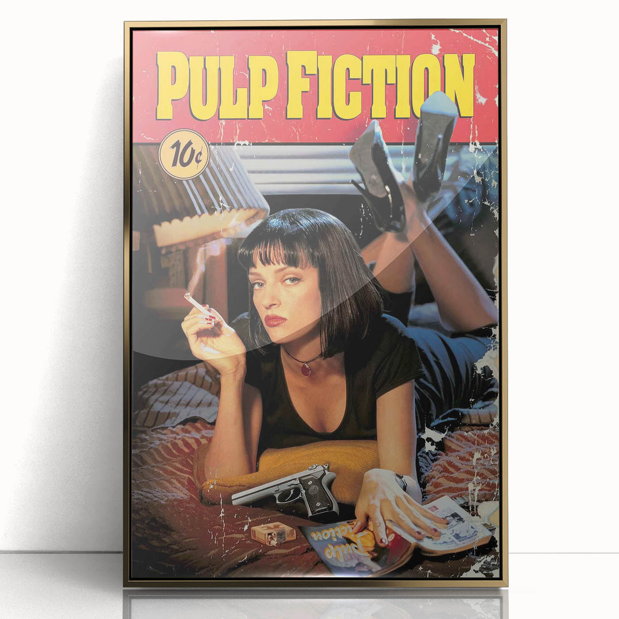 1990s Vintage Movie Poster – Classic 90s Film Art of Pulp Fiction