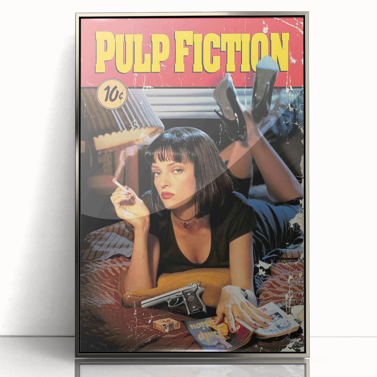 1990s Vintage Movie Poster – Classic 90s Film Art of Pulp Fiction