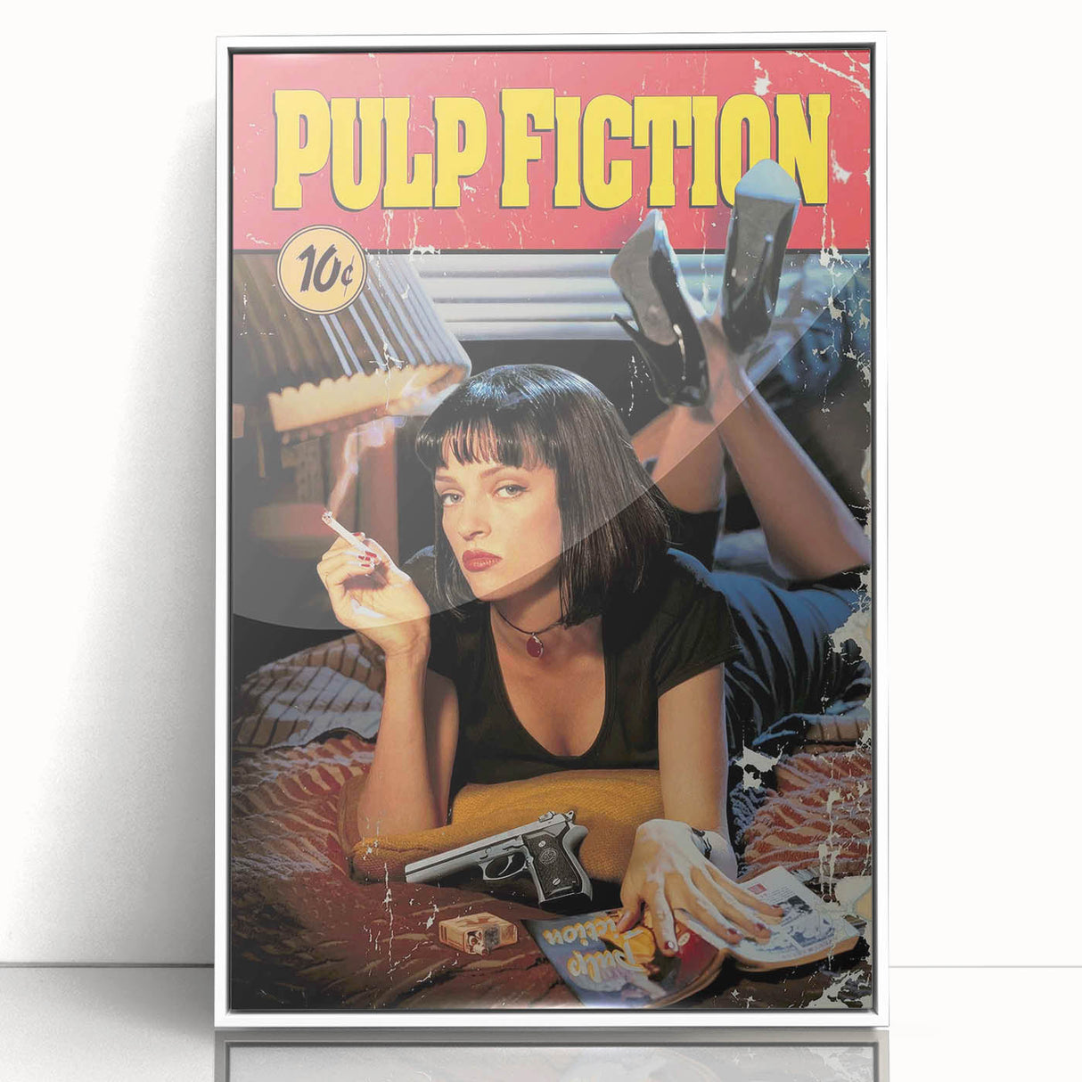 1990s Vintage Movie Poster – Classic 90s Film Art of Pulp Fiction