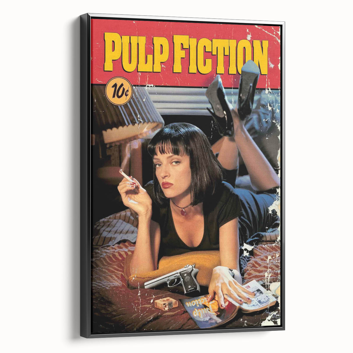 1990s Vintage Movie Poster – Classic 90s Film Art of Pulp Fiction