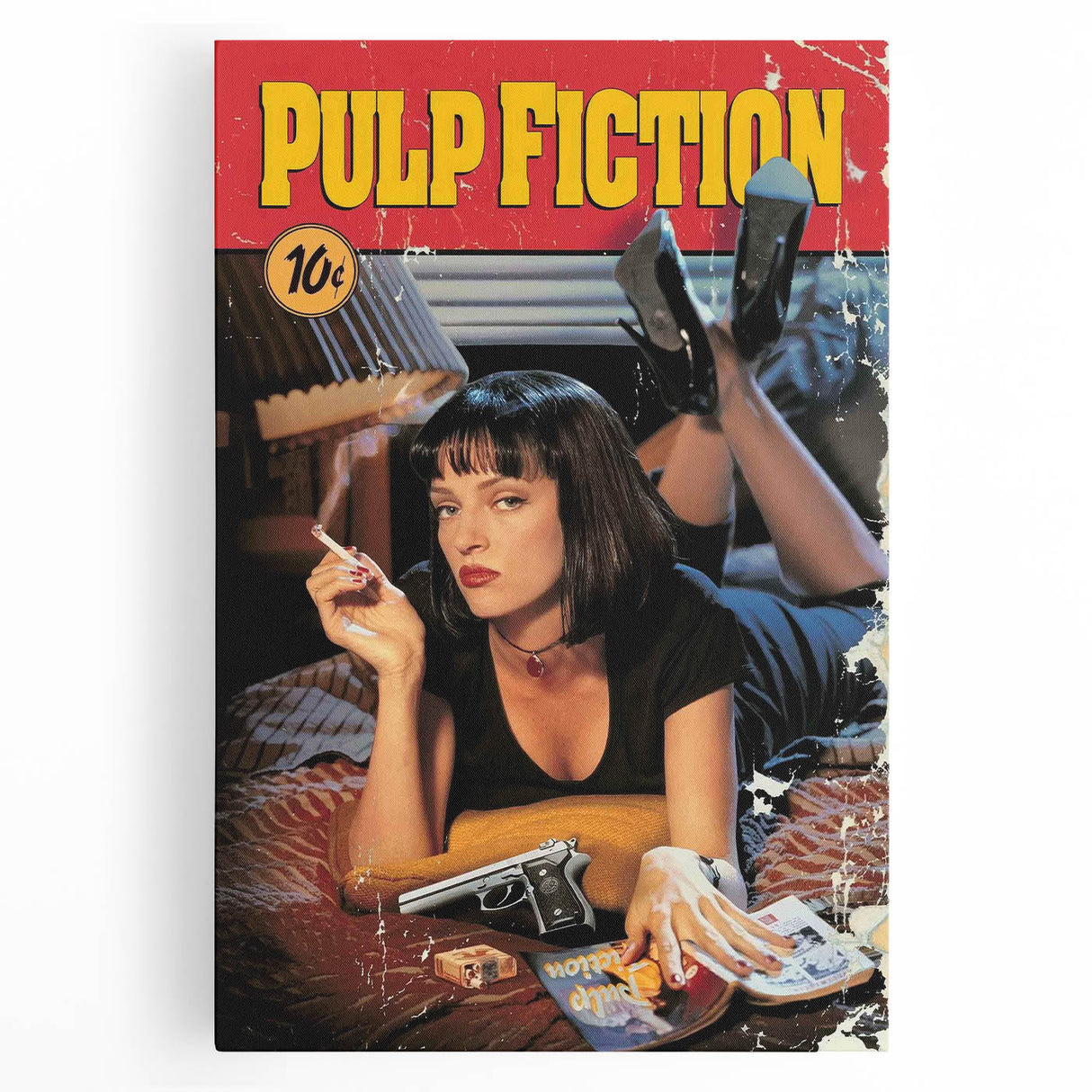 1990s Vintage Movie Poster – Classic 90s Film Art of Pulp Fiction