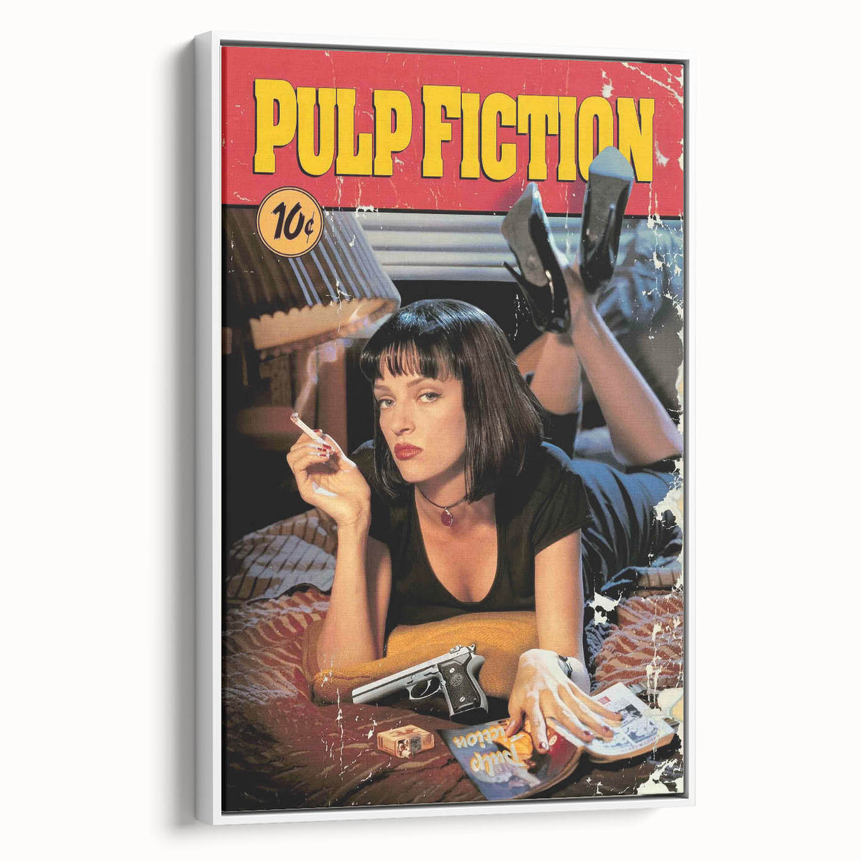 1990s Vintage Movie Poster – Classic 90s Film Art of Pulp Fiction