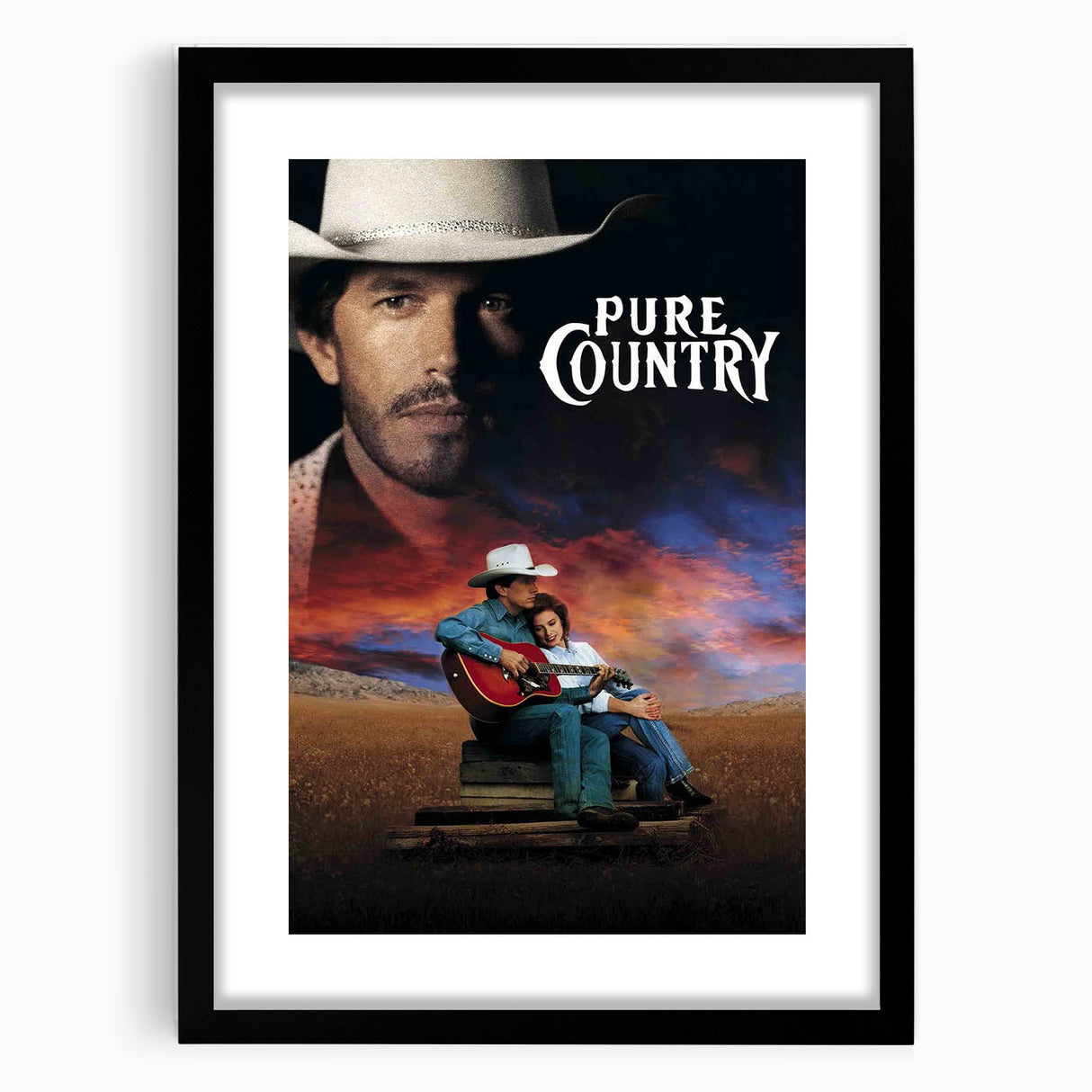 1990s Vintage Movie Poster – Classic 90s Film Art of Pure Country