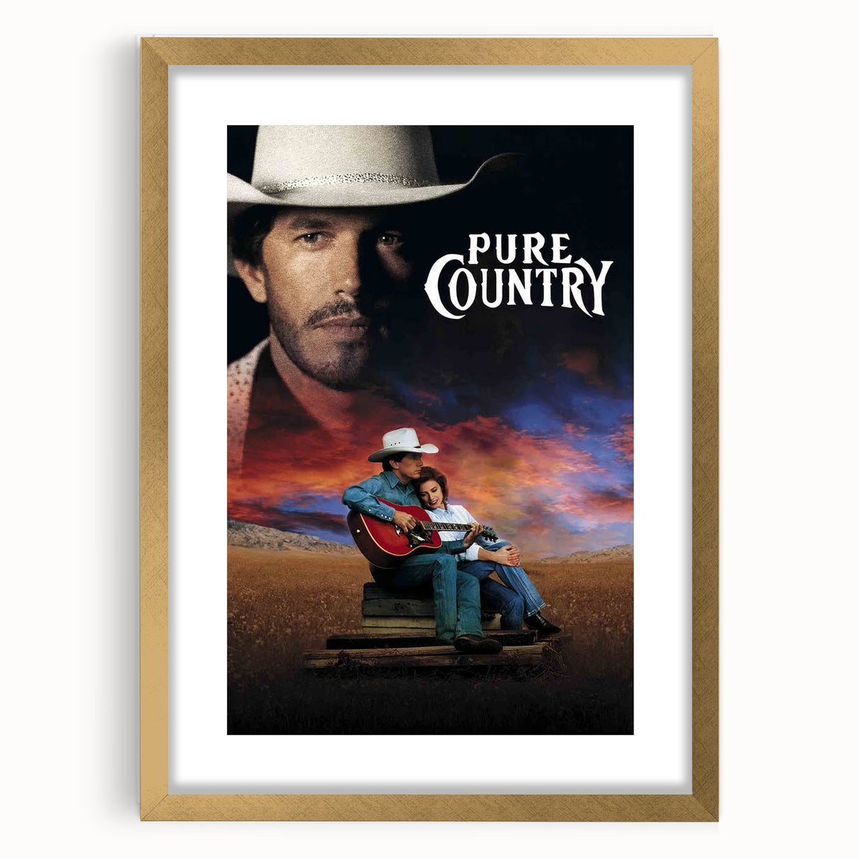 1990s Vintage Movie Poster – Classic 90s Film Art of Pure Country