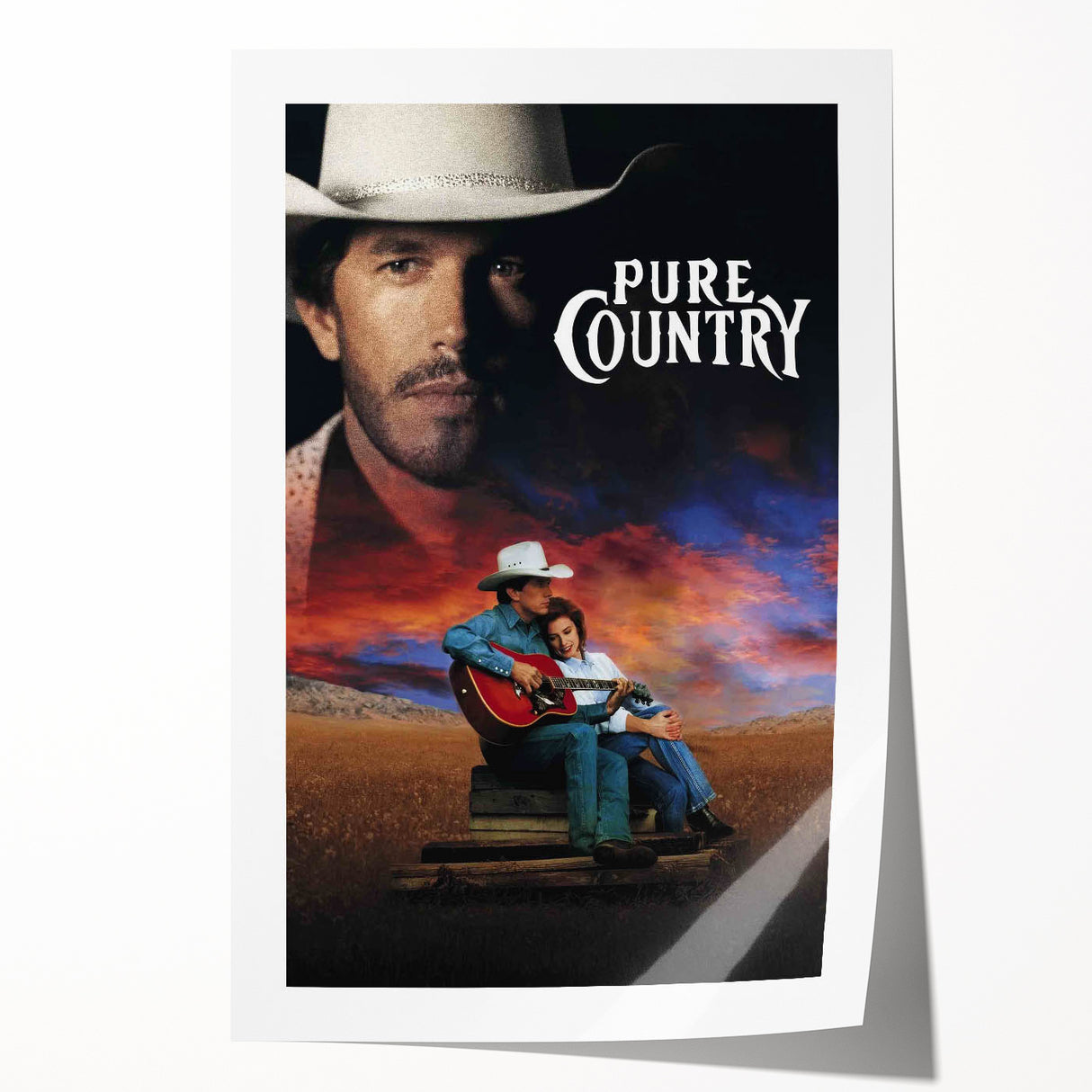 1990s Vintage Movie Poster – Classic 90s Film Art of Pure Country