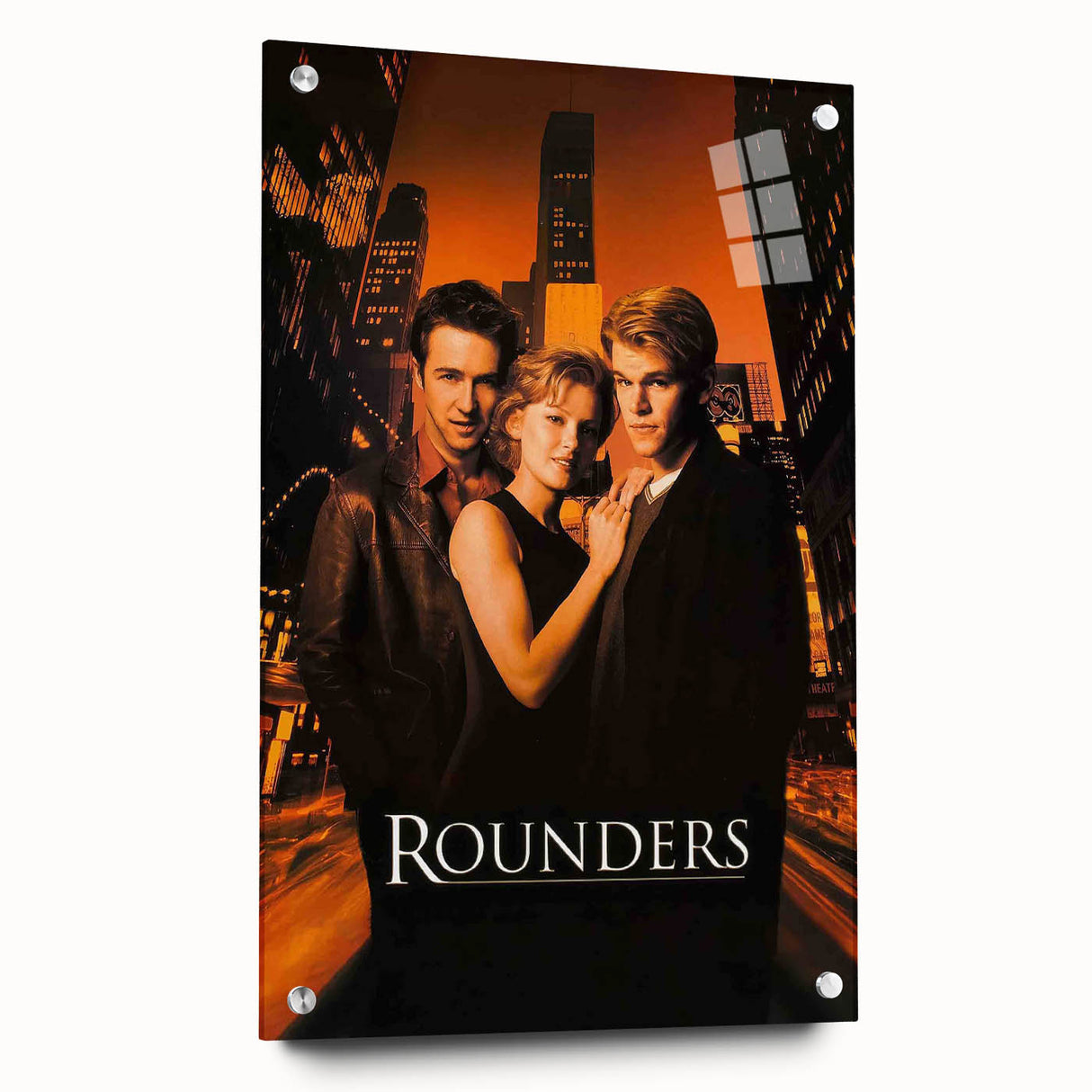 Rounders 1990s Vintage Movie Poster | Classic 90s Film Art