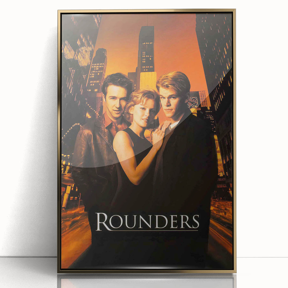 Rounders 1990s Vintage Movie Poster | Classic 90s Film Art