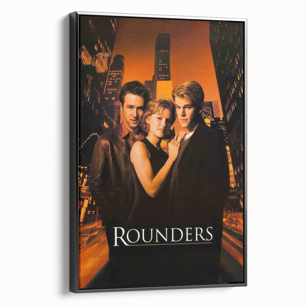 Rounders 1990s Vintage Movie Poster | Classic 90s Film Art