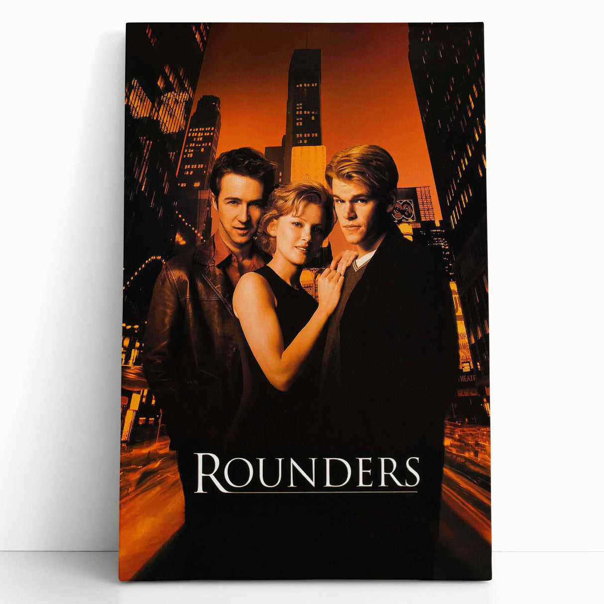 Rounders 1990s Vintage Movie Poster | Classic 90s Film Art