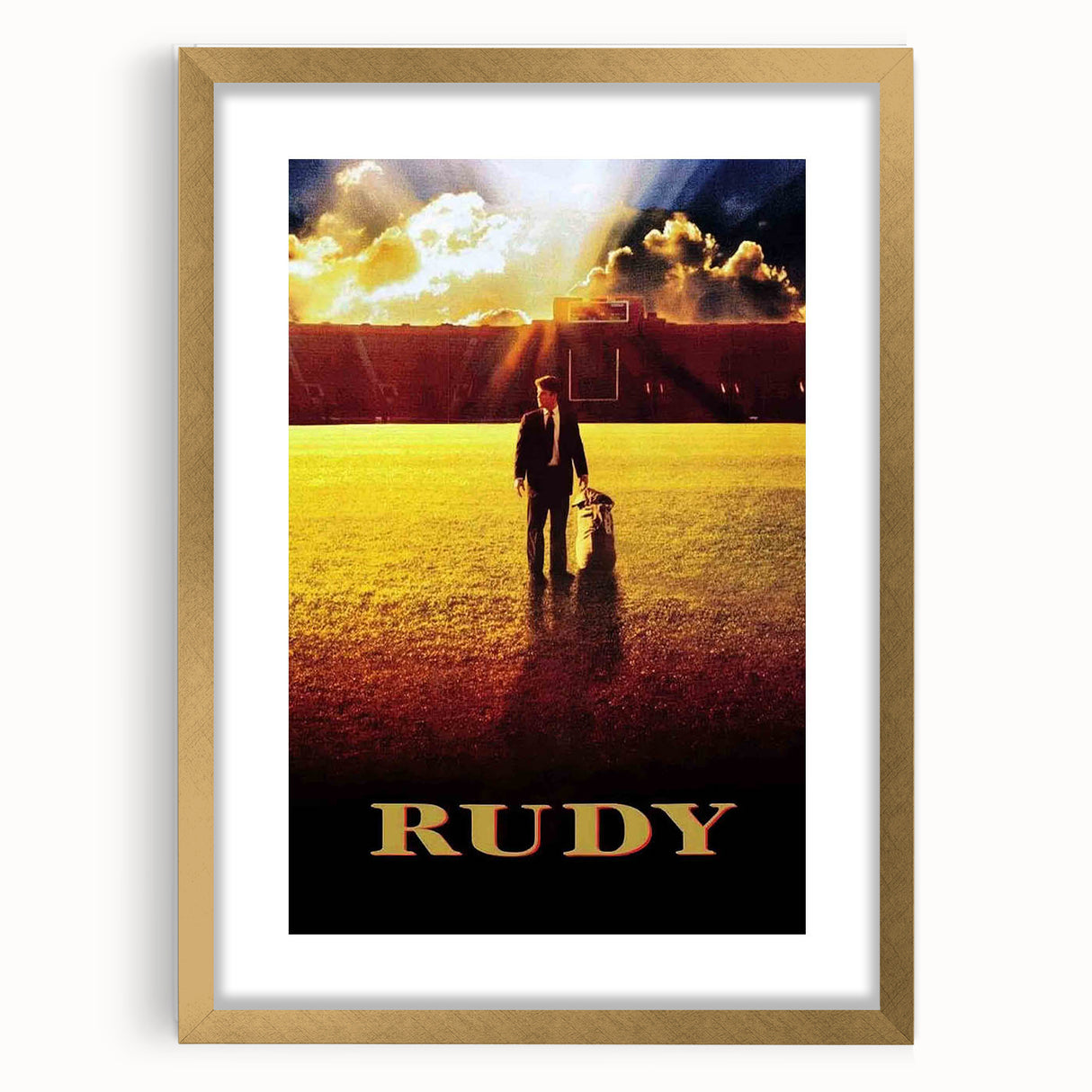 Rudy 1990s Vintage Movie Poster | Classic 90s Film Art