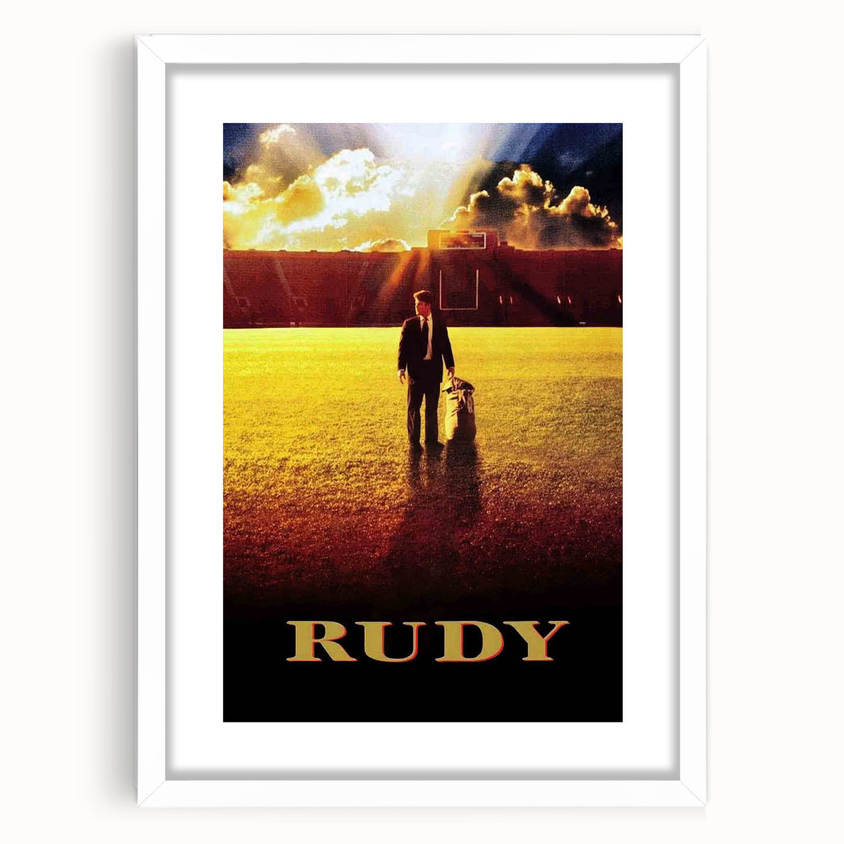 Rudy 1990s Vintage Movie Poster | Classic 90s Film Art