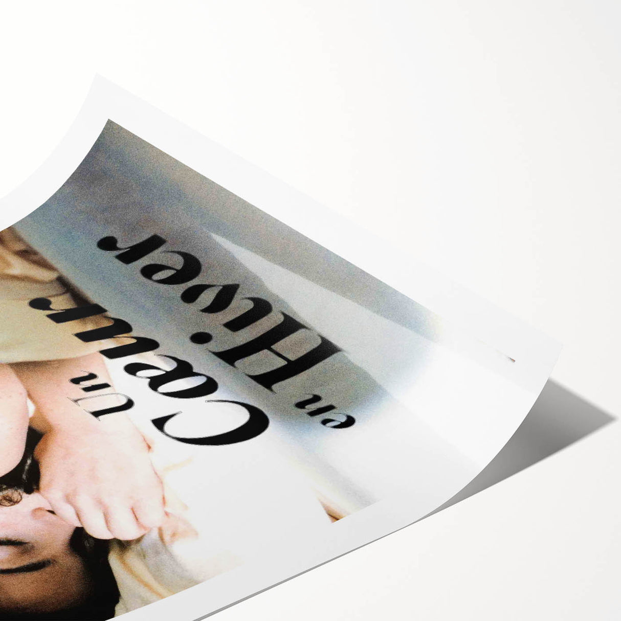 1990s Vintage Movie Poster - Classic 90s Film Art - Un Cœur en Hiver