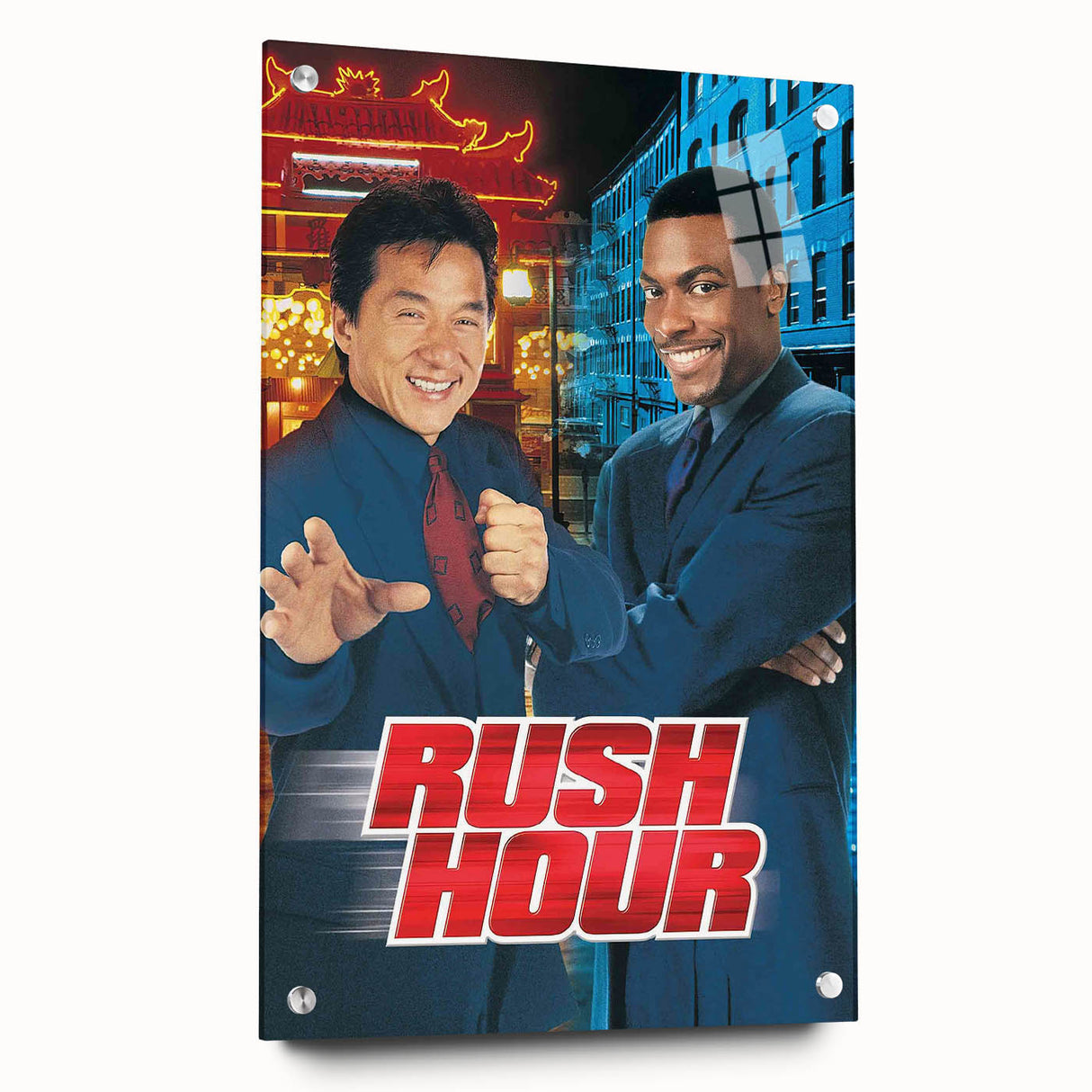 Rush Hour 1990s Vintage Movie Poster | Classic 90s Film Art