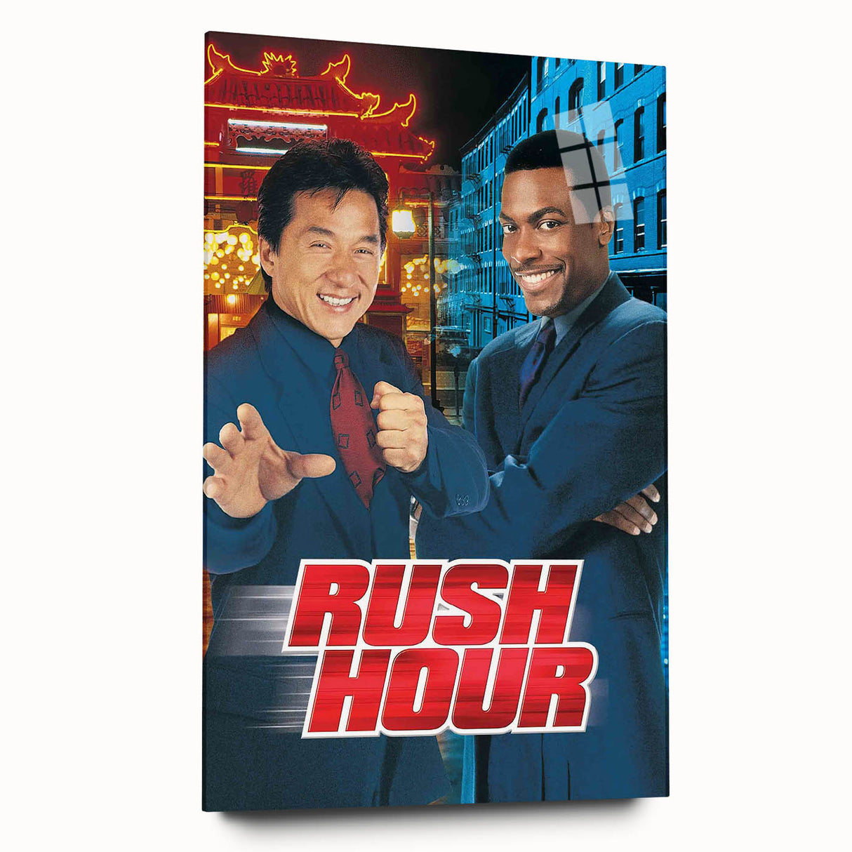 Rush Hour 1990s Vintage Movie Poster | Classic 90s Film Art