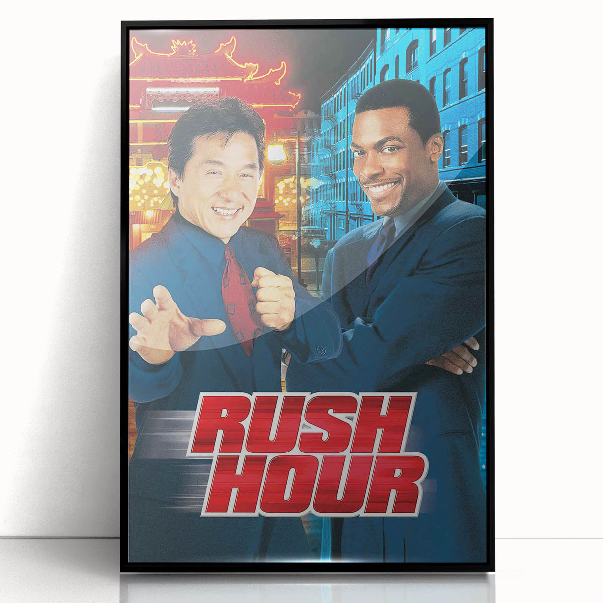 Rush Hour 1990s Vintage Movie Poster | Classic 90s Film Art