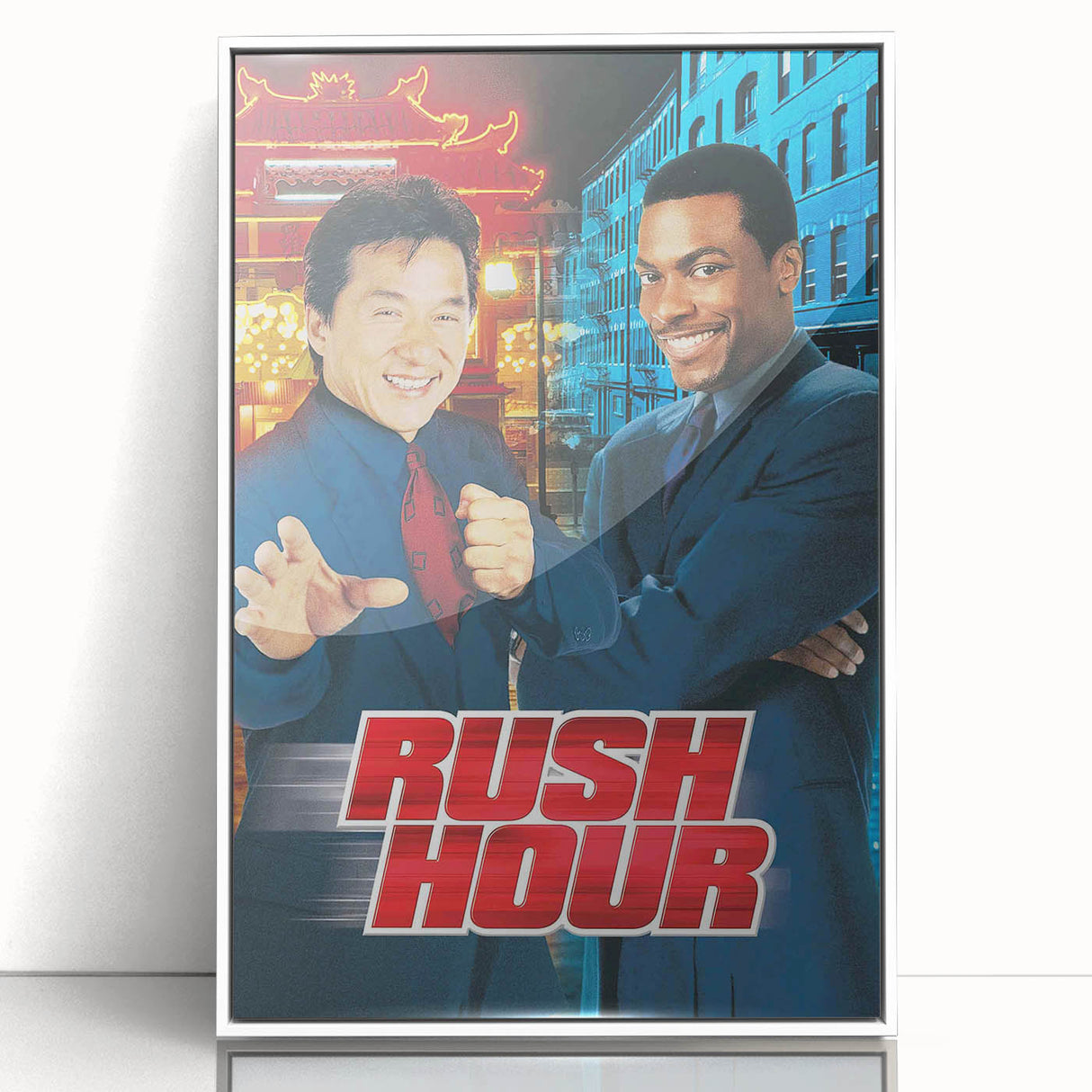 Rush Hour 1990s Vintage Movie Poster | Classic 90s Film Art