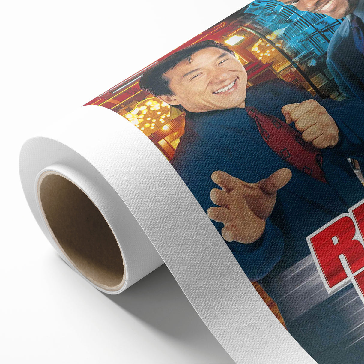 Rush Hour 1990s Vintage Movie Poster | Classic 90s Film Art