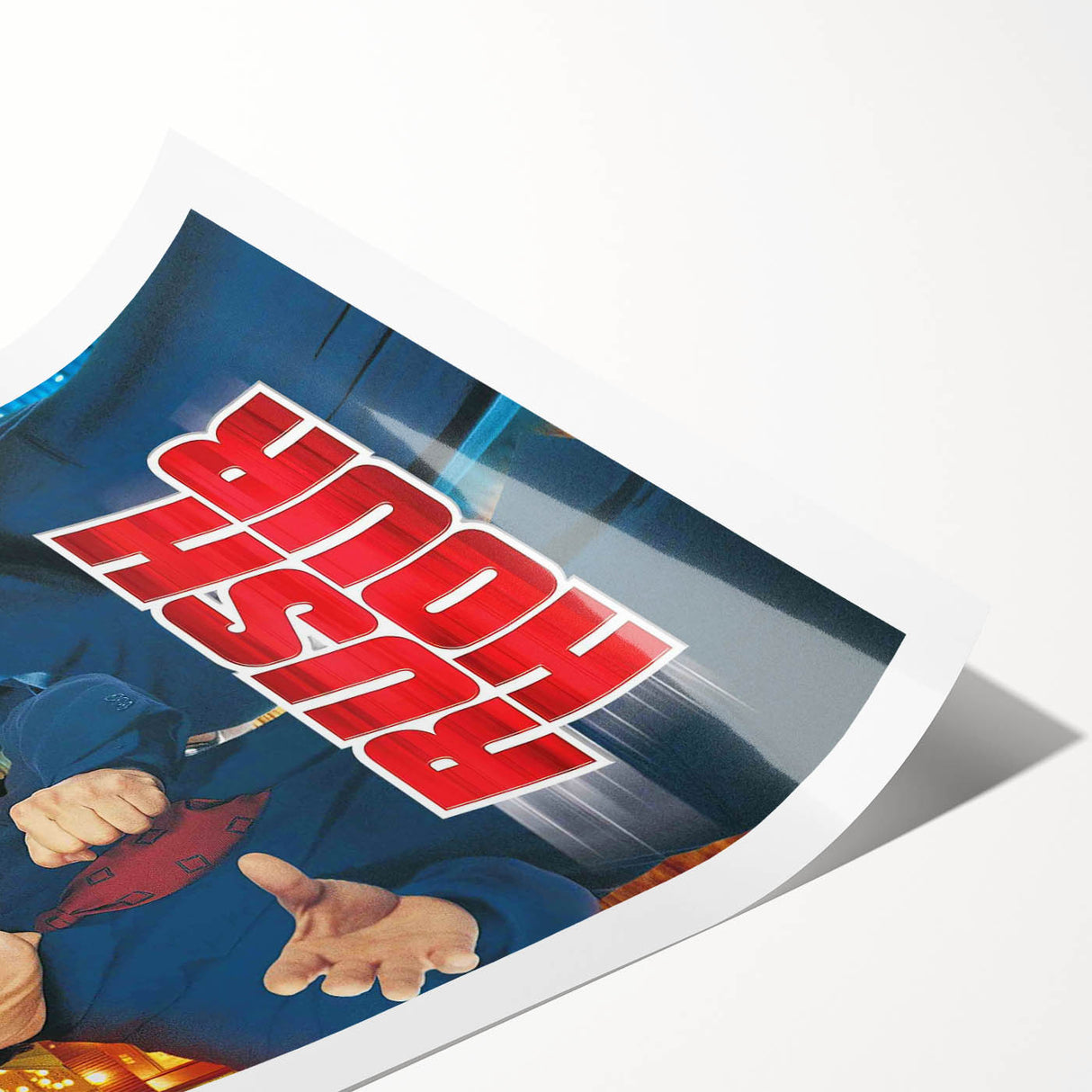 Rush Hour 1990s Vintage Movie Poster | Classic 90s Film Art