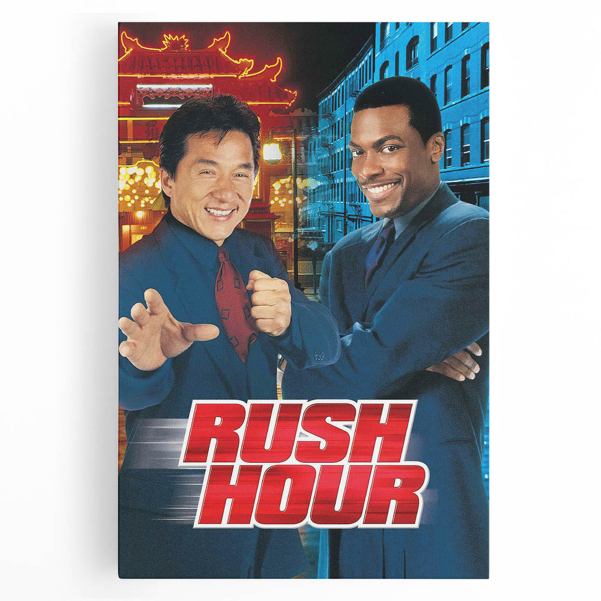 Rush Hour 1990s Vintage Movie Poster | Classic 90s Film Art