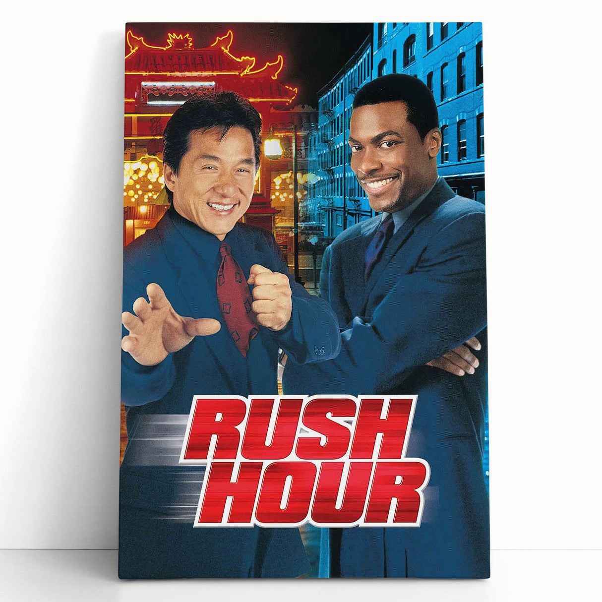 Rush Hour 1990s Vintage Movie Poster | Classic 90s Film Art