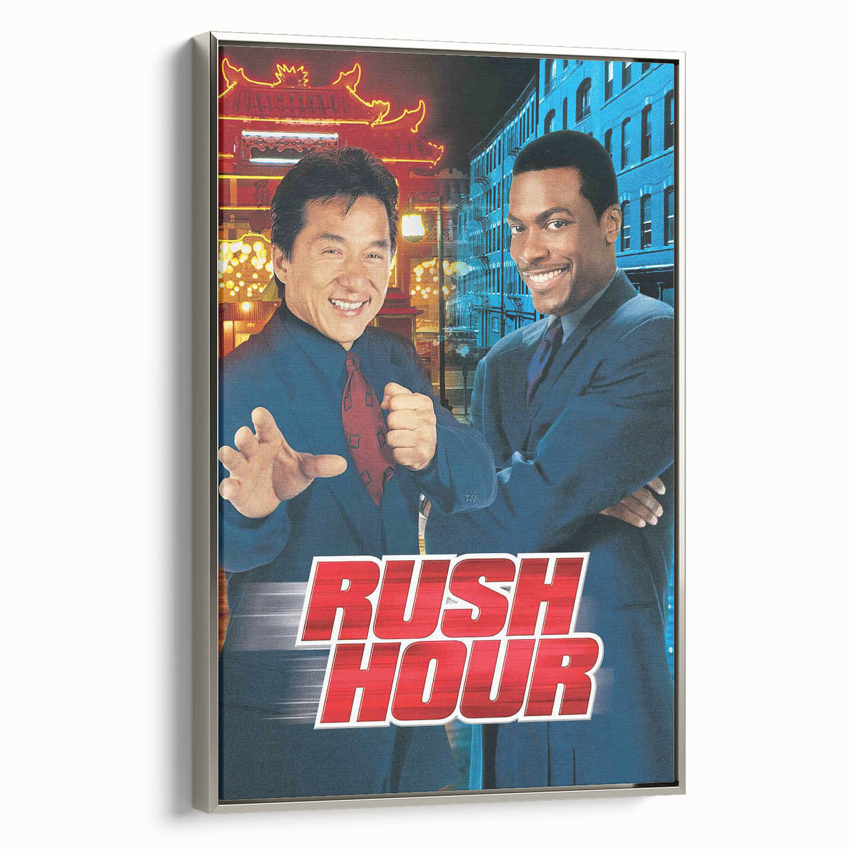 Rush Hour 1990s Vintage Movie Poster | Classic 90s Film Art