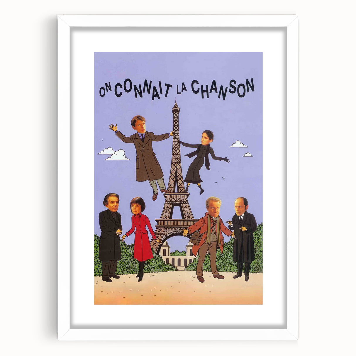 On Connaît la Chanson 1990s Vintage Movie Poster | Classic 90s Film Art