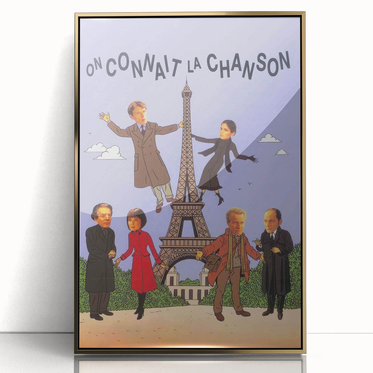 On Connaît la Chanson 1990s Vintage Movie Poster | Classic 90s Film Art