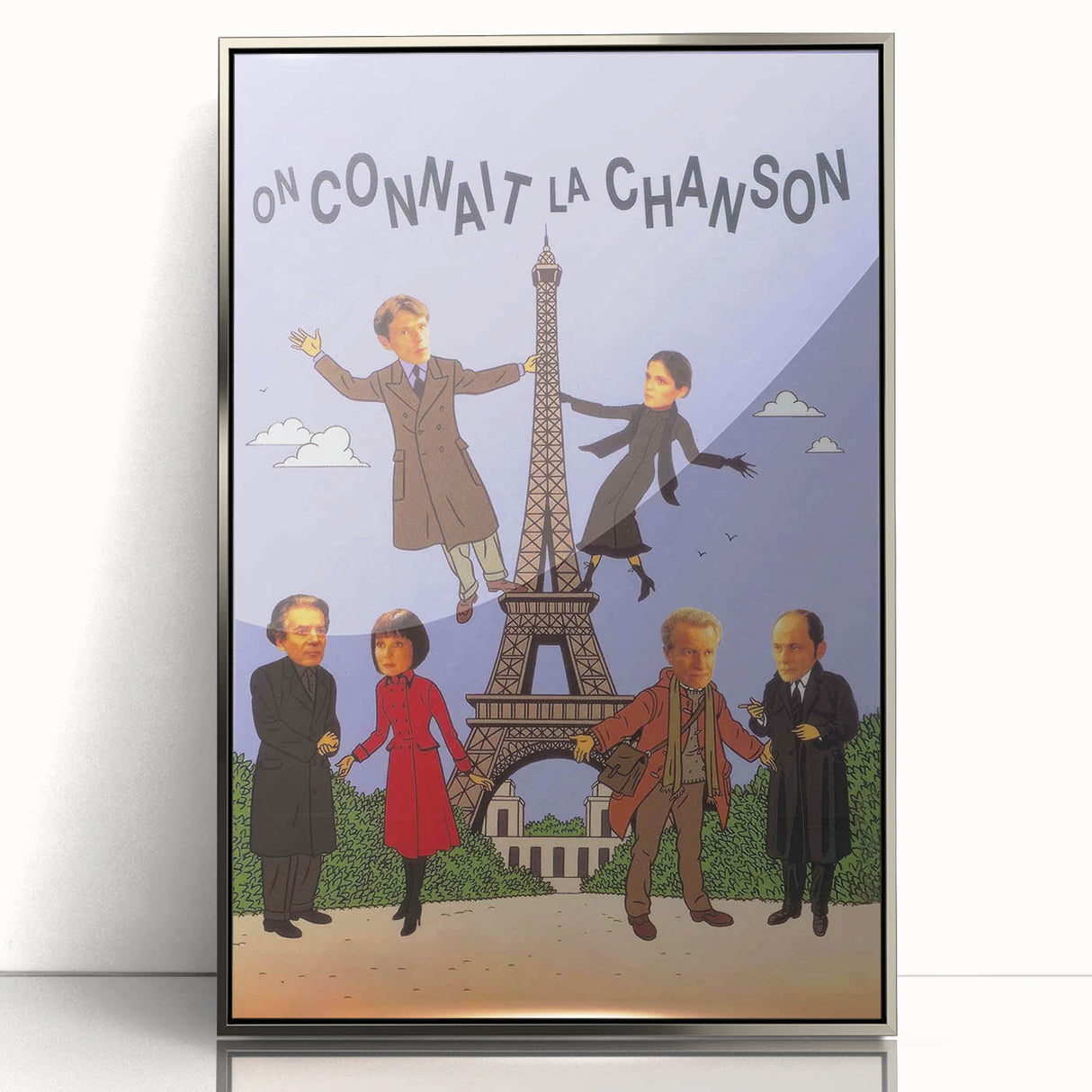 On Connaît la Chanson 1990s Vintage Movie Poster | Classic 90s Film Art