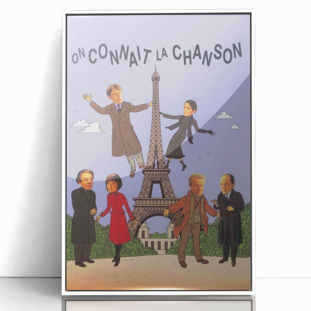 On Connaît la Chanson 1990s Vintage Movie Poster | Classic 90s Film Art