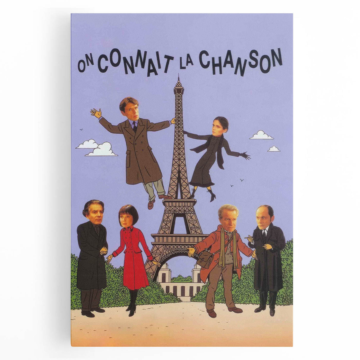 On Connaît la Chanson 1990s Vintage Movie Poster | Classic 90s Film Art