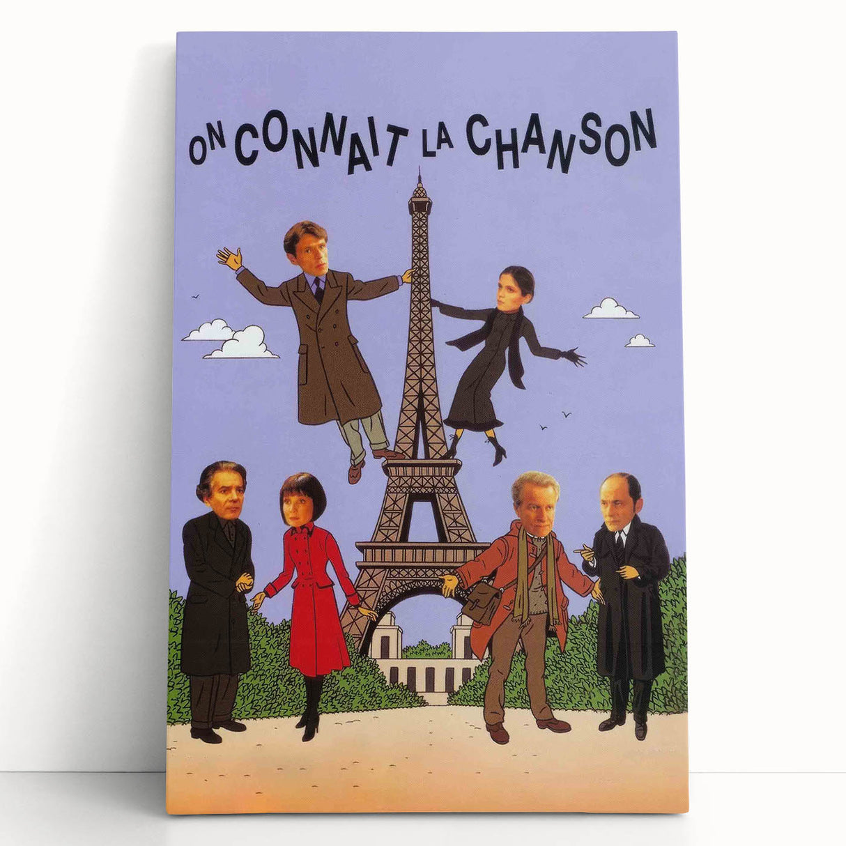 On Connaît la Chanson 1990s Vintage Movie Poster | Classic 90s Film Art