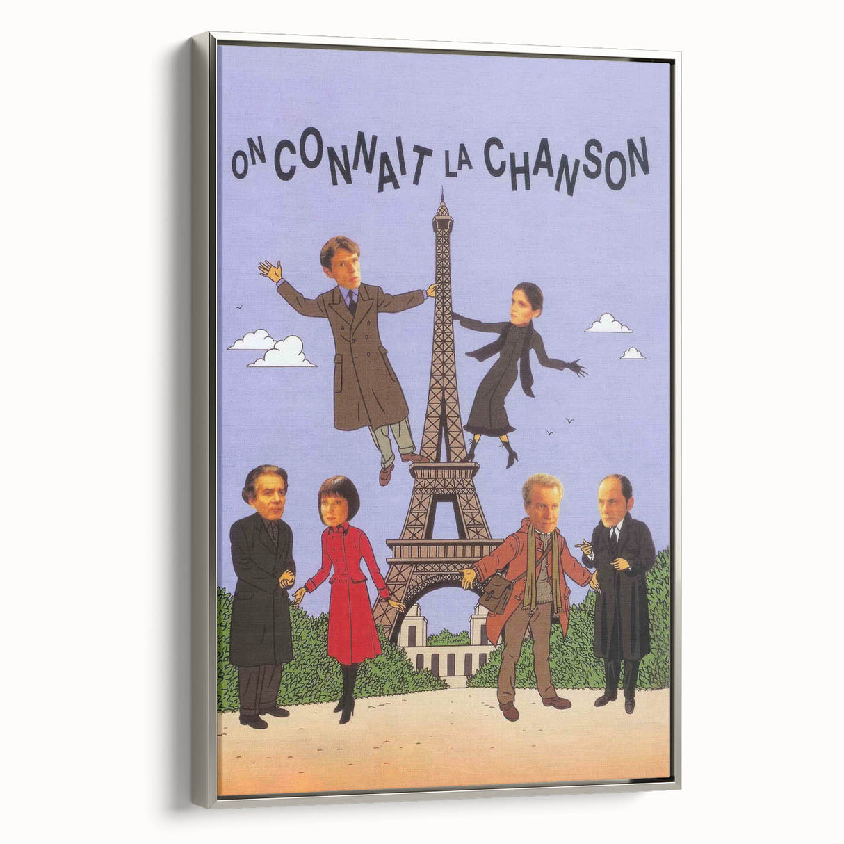 On Connaît la Chanson 1990s Vintage Movie Poster | Classic 90s Film Art