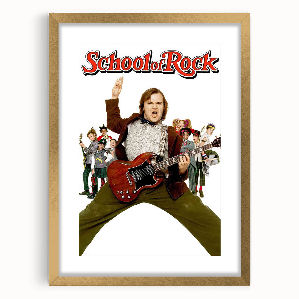 Retro 2000s Cinema Posters - School of Rock Vintage Movie Art
