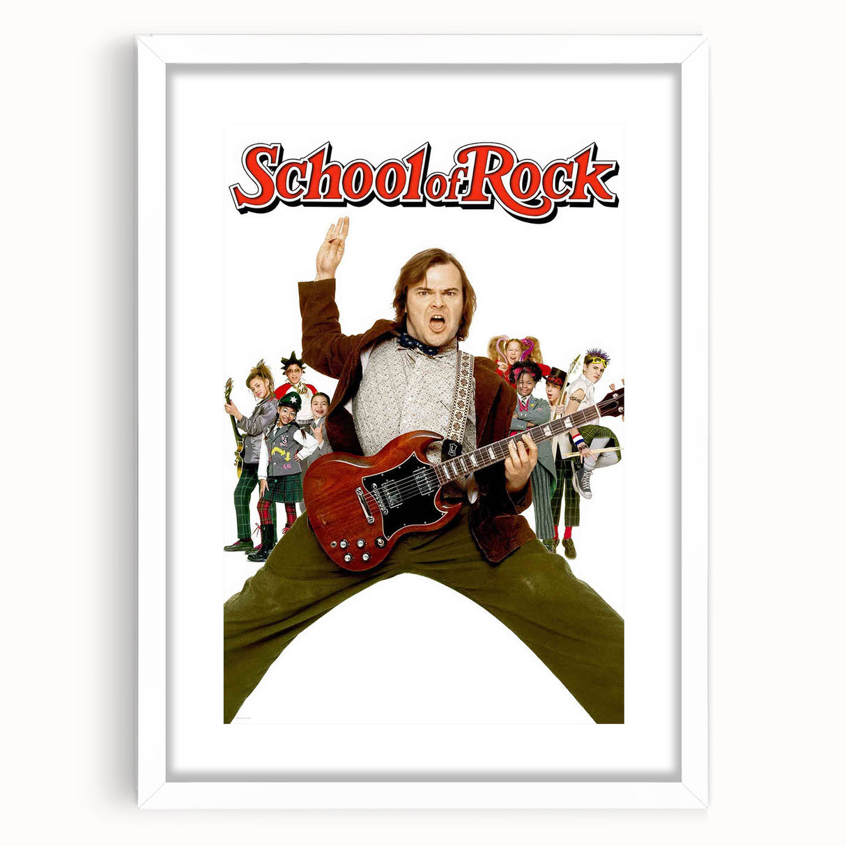 Retro 2000s Cinema Posters - School of Rock Vintage Movie Art