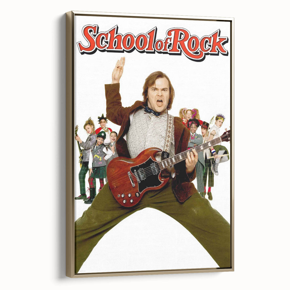 Retro 2000s Cinema Posters - School of Rock Vintage Movie Art