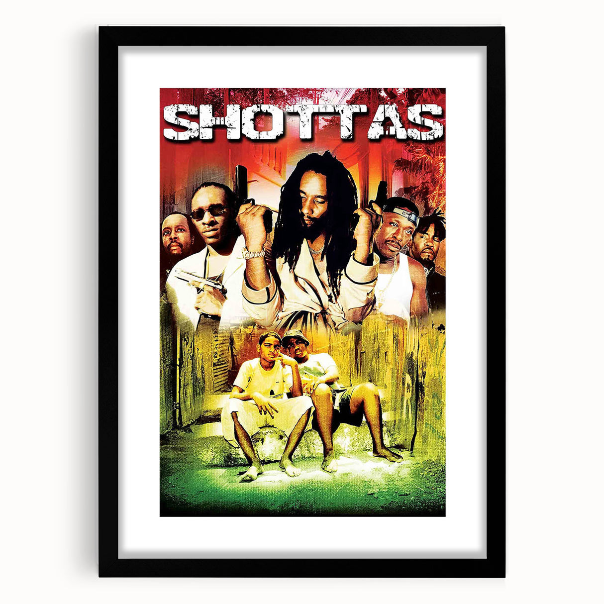 2000s Vintage Movie Posters - Shottas Urban Crime Film Wall Art