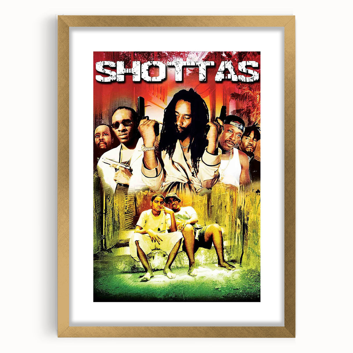 2000s Vintage Movie Posters - Shottas Urban Crime Film Wall Art