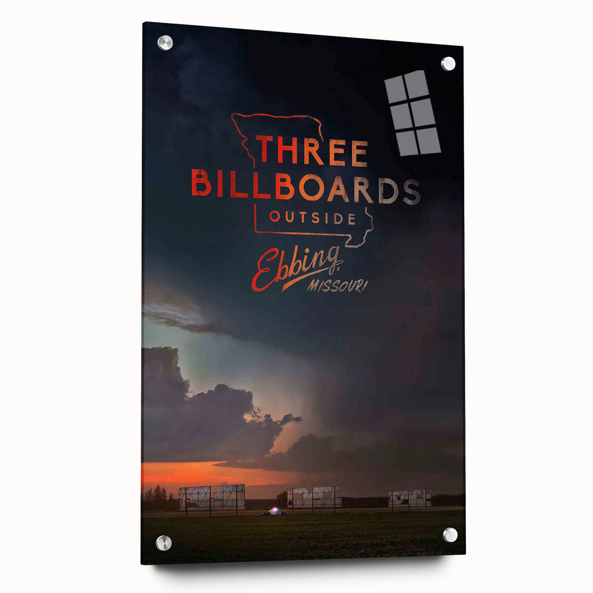 2010s Movie Poster Art - Three Billboards Vintage Movie Poster Print