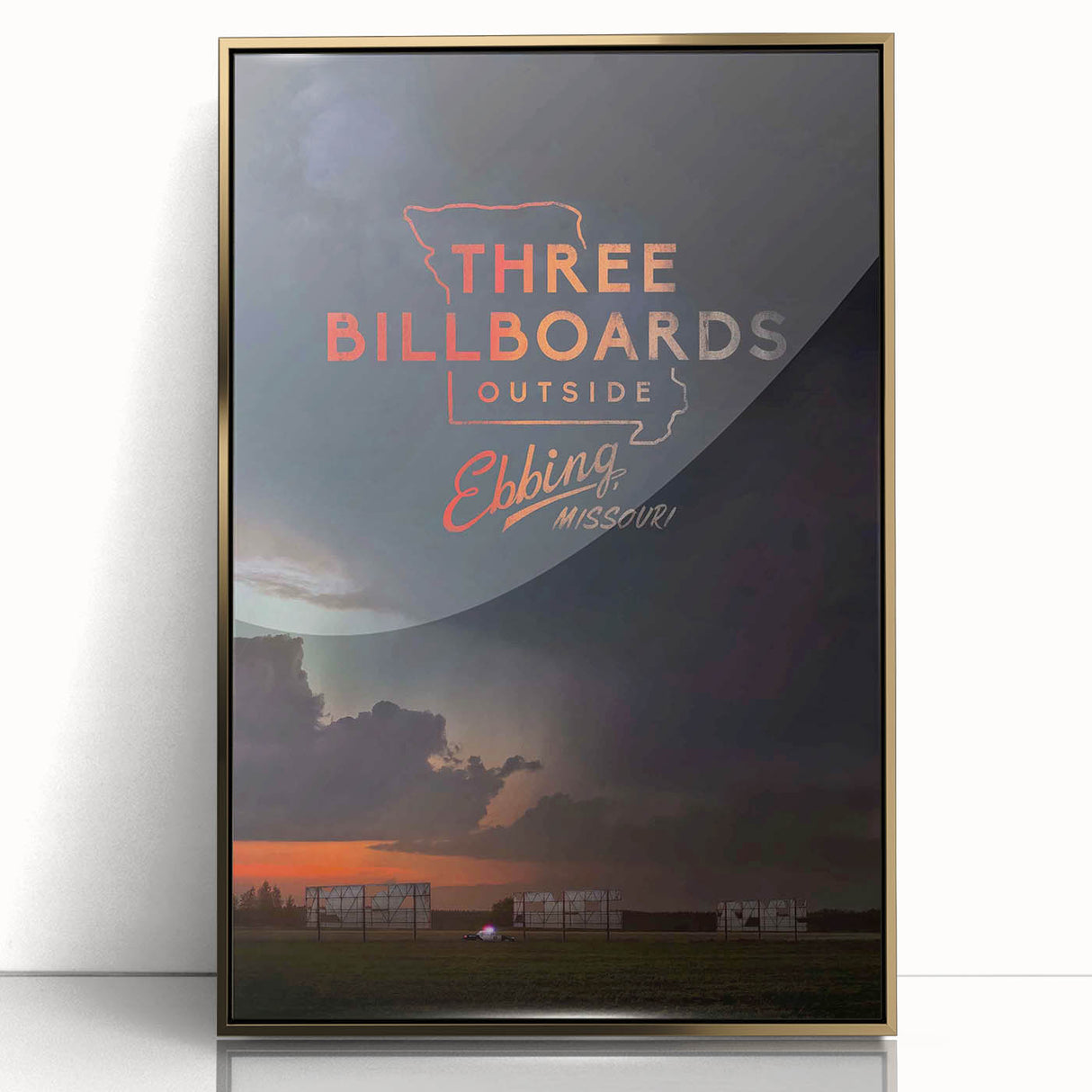 2010s Movie Poster Art - Three Billboards Vintage Movie Poster Print