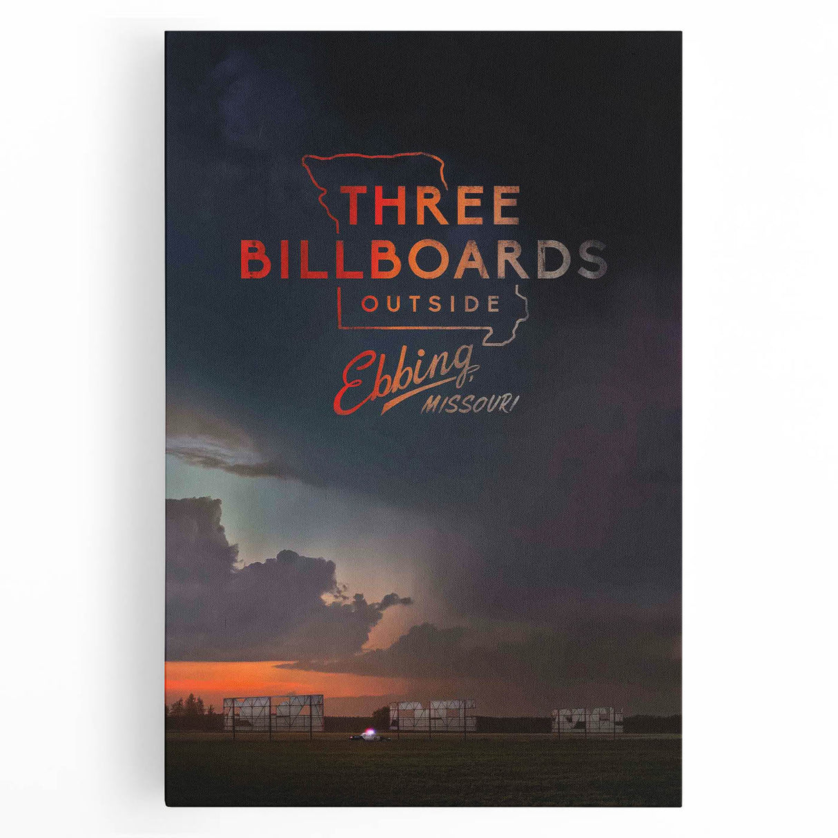 2010s Movie Poster Art - Three Billboards Vintage Movie Poster Print