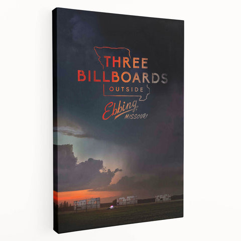 2010s Movie Poster Art - Three Billboards Vintage Movie Poster Print