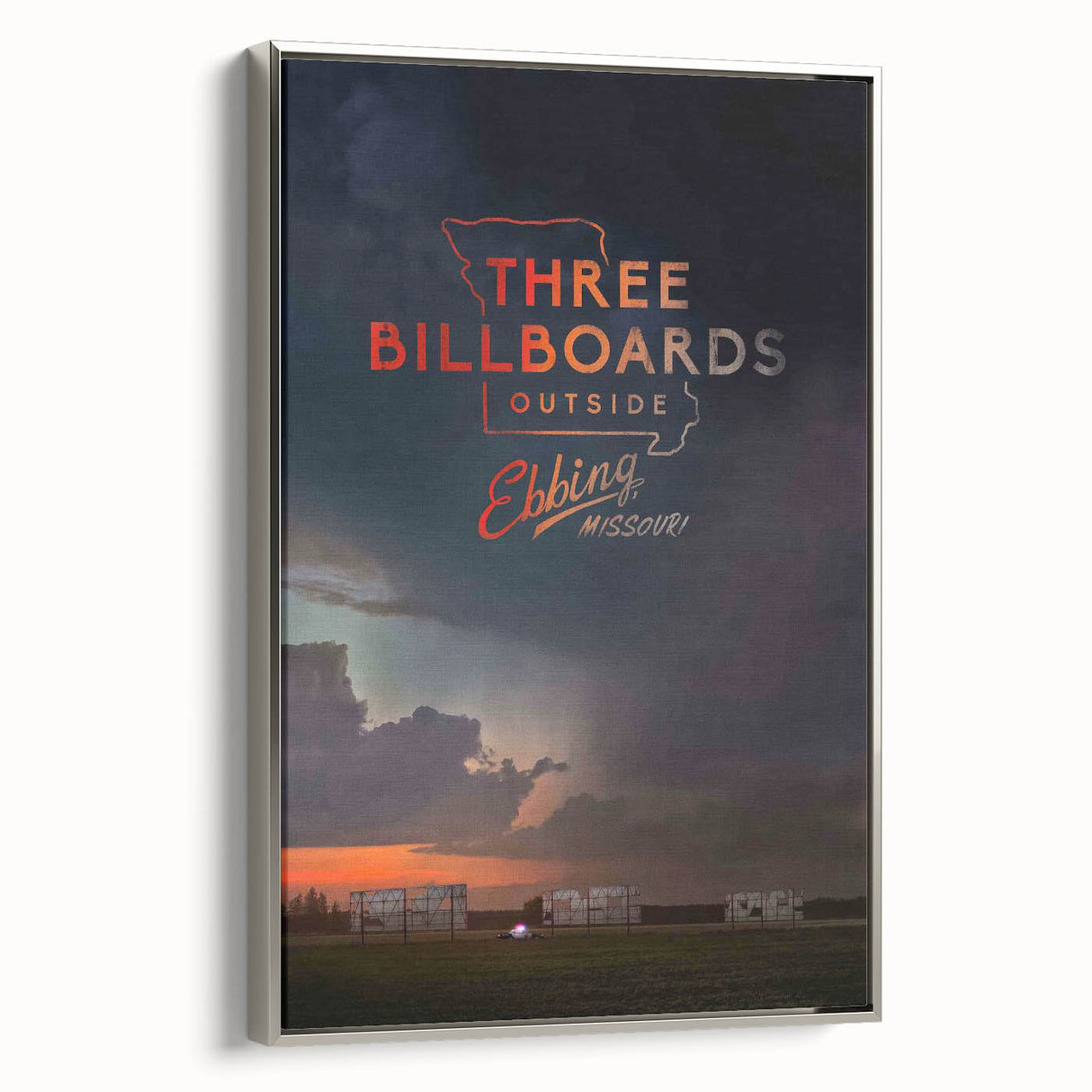 2010s Movie Poster Art - Three Billboards Vintage Movie Poster Print