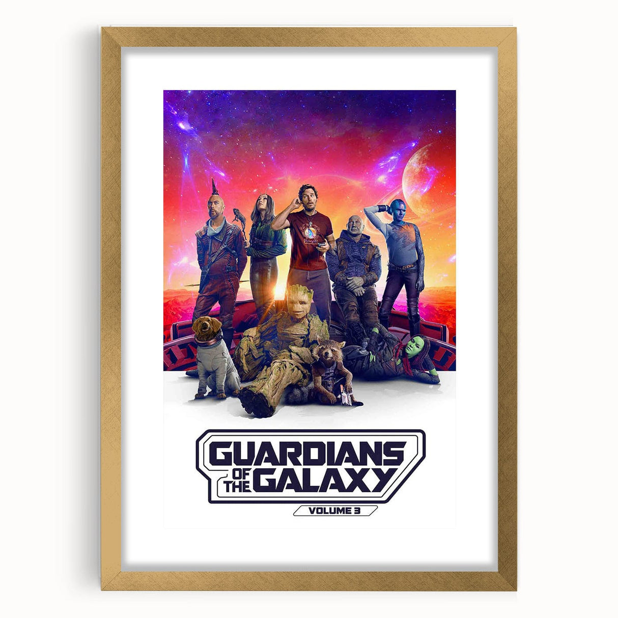 Guardians of the Galaxy 3 2020s Vintage Movie Poster Print