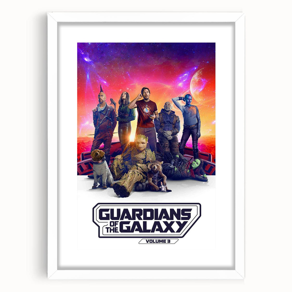 Guardians of the Galaxy 3 2020s Vintage Movie Poster Print