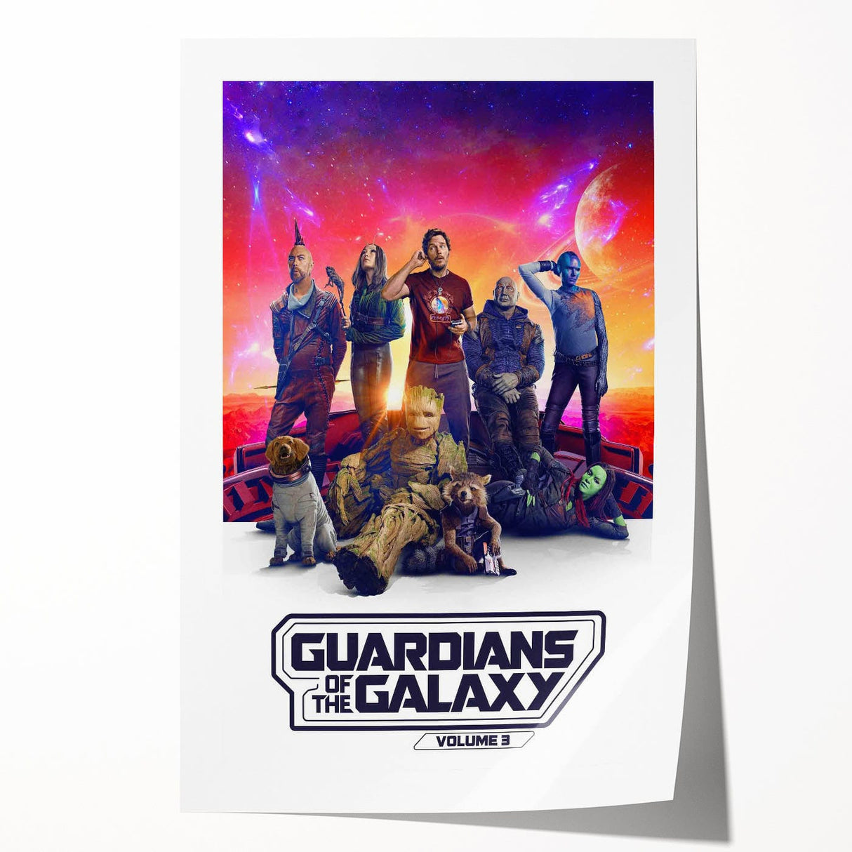 Guardians of the Galaxy 3 2020s Vintage Movie Poster Print