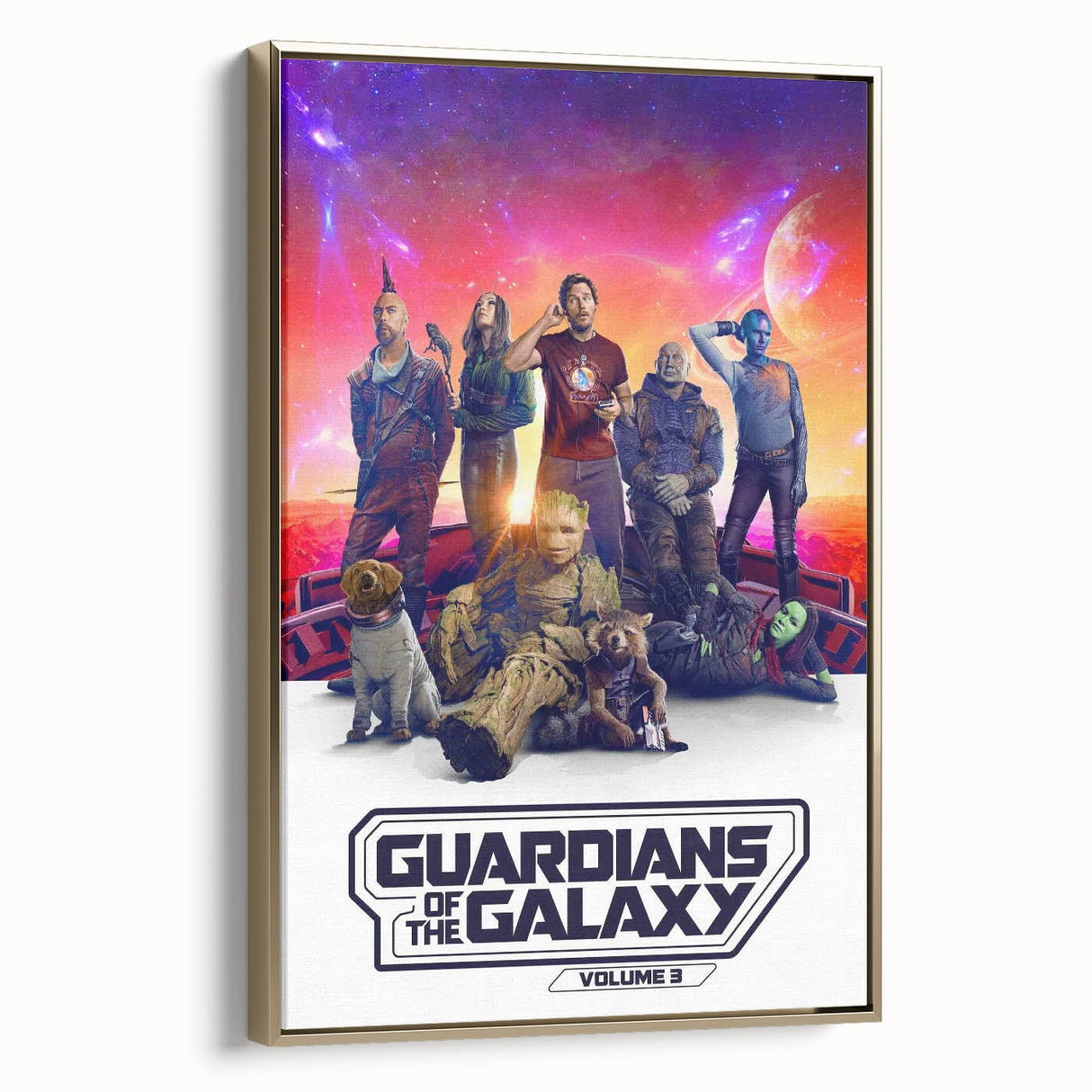Guardians of the Galaxy 3 2020s Vintage Movie Poster Print