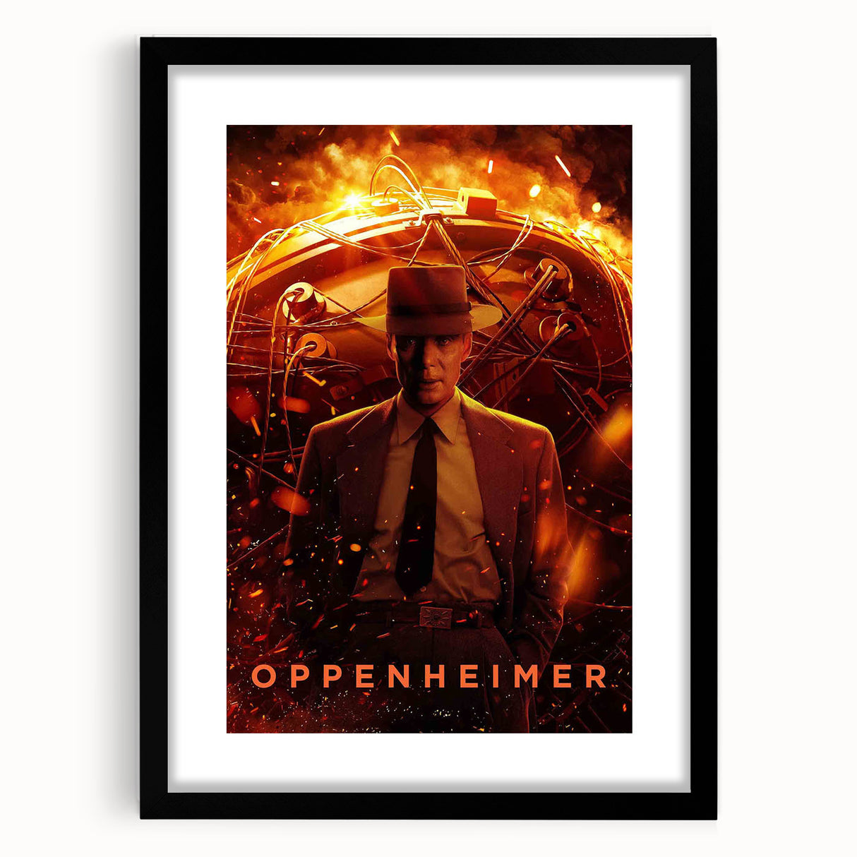Oppenheimer 2020s Vintage Movie Poster – Retro Film Art Print