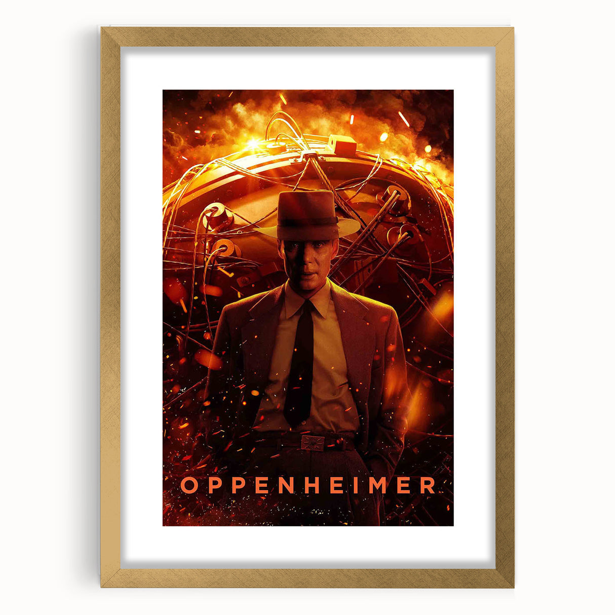 Oppenheimer 2020s Vintage Movie Poster – Retro Film Art Print