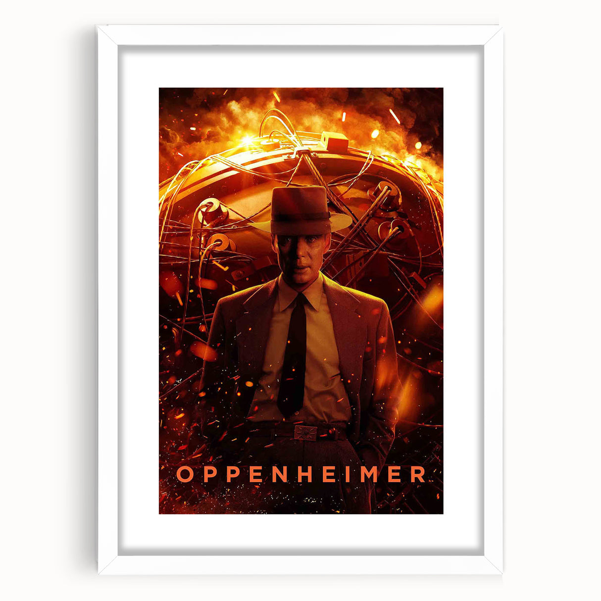 Oppenheimer 2020s Vintage Movie Poster – Retro Film Art Print